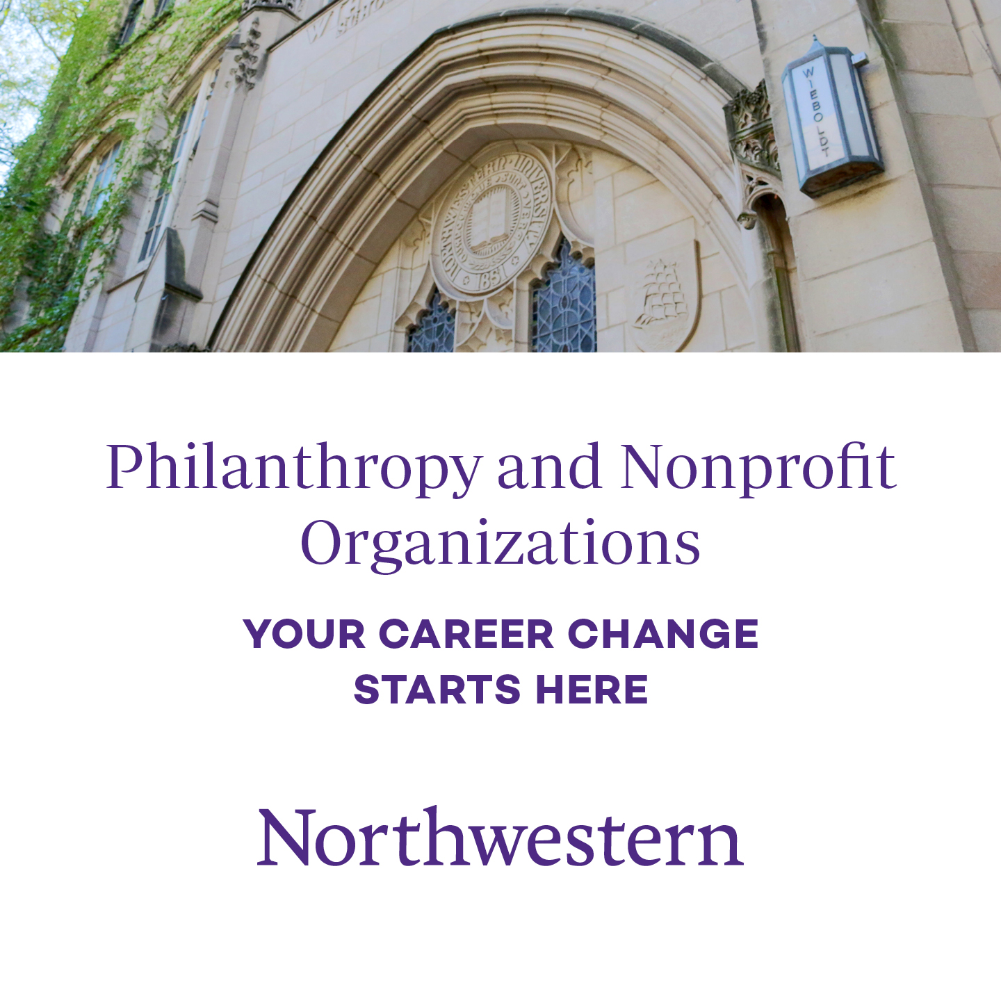 Northwestern University School of Professional Studies Facebook ad