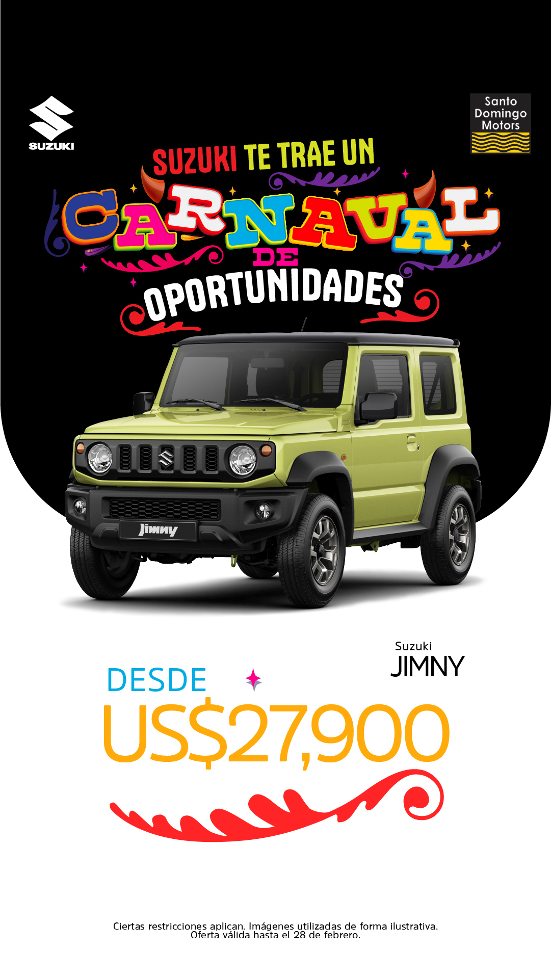 Santo Domingo Motors Facebook ad from Feb 13, 2026