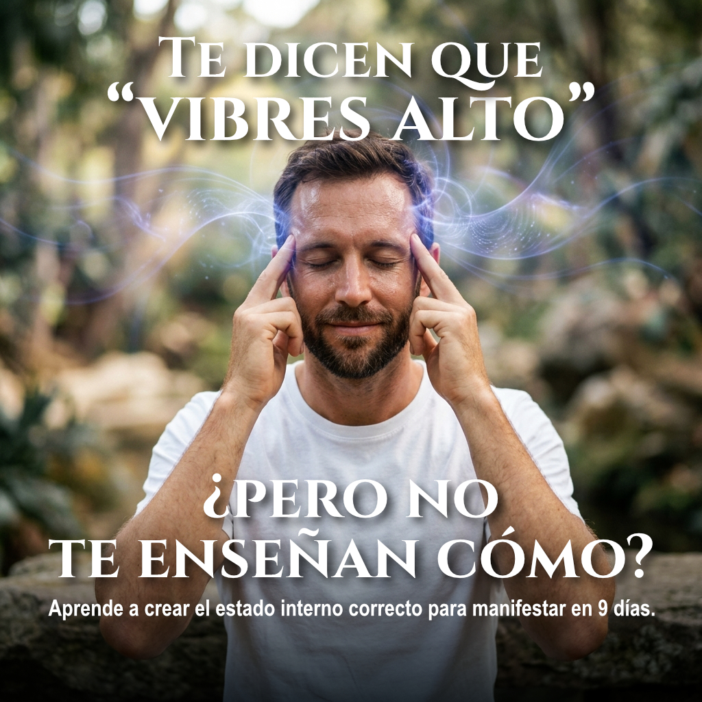 Carlos Crespo Facebook ad: Vibrar alto no se fuerza. Se construye desde adentro.