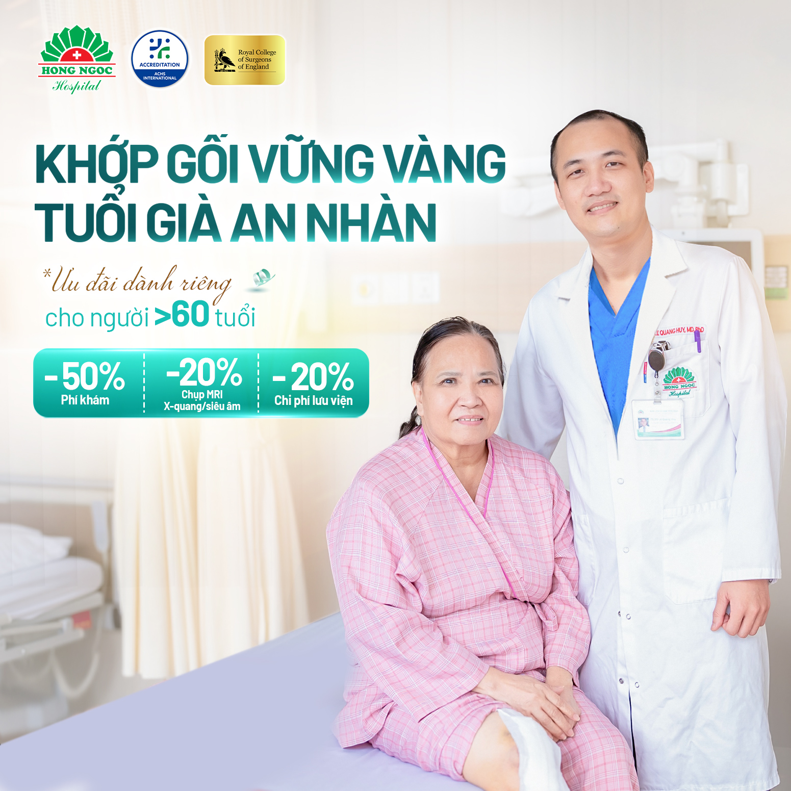 Chấn Thương Chỉnh Hình - BV Hồng Ngọc Facebook ad: TẶNG 20 % CHI PHÍ THAY KHỚP GỐI…