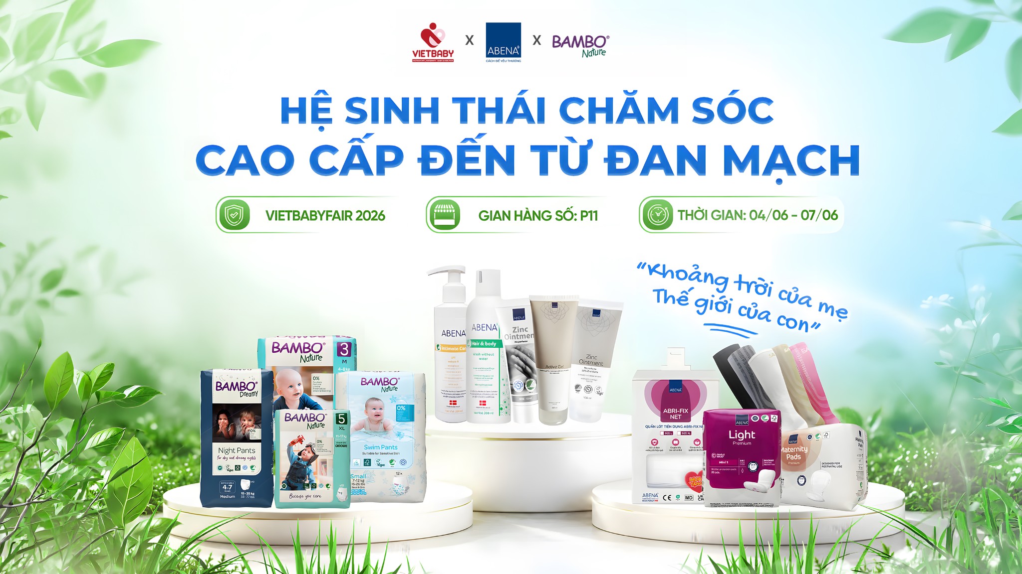 Bambo Nature Mom&Baby Vegan Facebook ad: BAMBO NATURE - ABENA_VIETBABY FAIR 2026