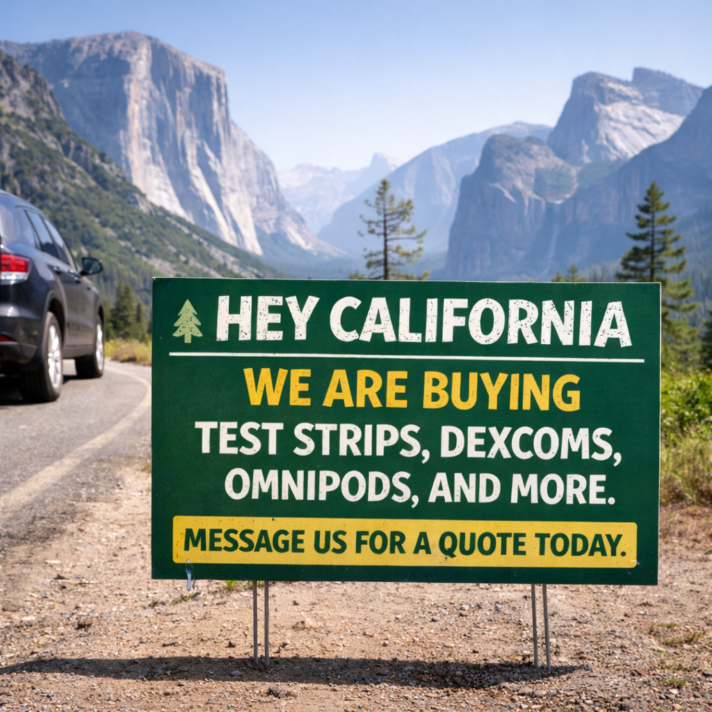 SD Cash for Test Strips Facebook ad: Sell Your Diabetic Supplies Today!