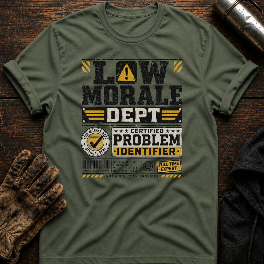 Low Morale Dept Facebook ad: Burnt out, overworked?
