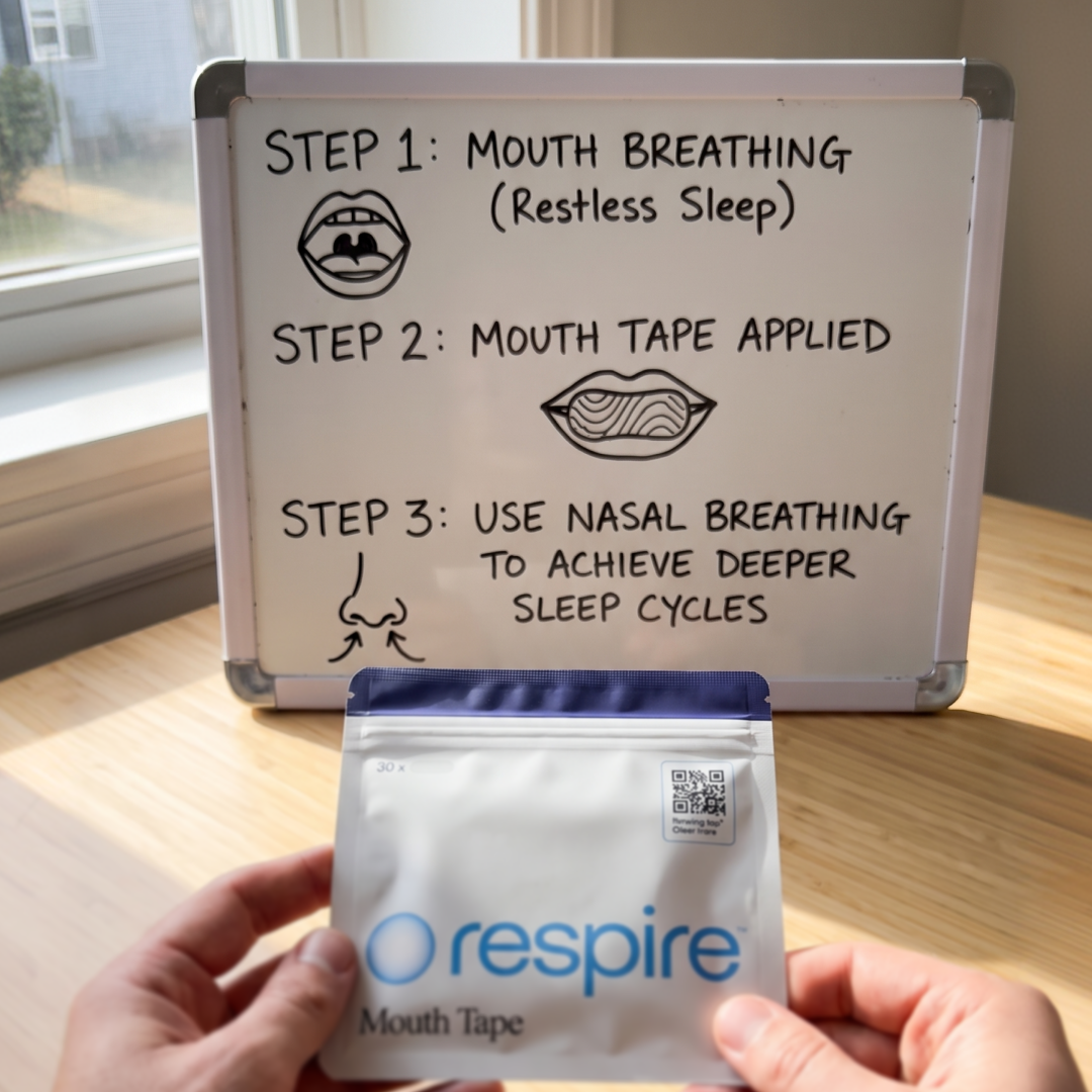 Try Respire Facebook ad: The 3-Step Fix for Better Sleep Starts Tonight