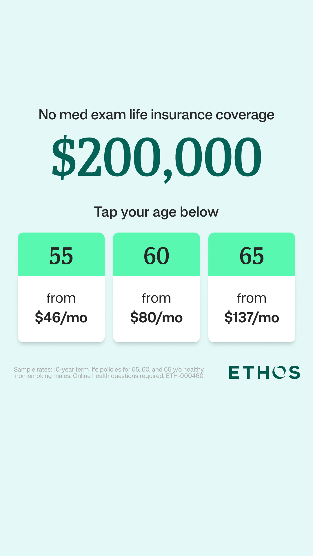 Ethos Facebook ad