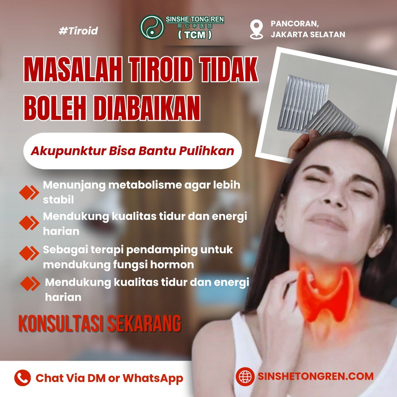 Shinse Tong Ren Holistic TCM Facebook ad: Keluhan Tiroid Mengganggu Aktivitas? Saatnya Konsultasi