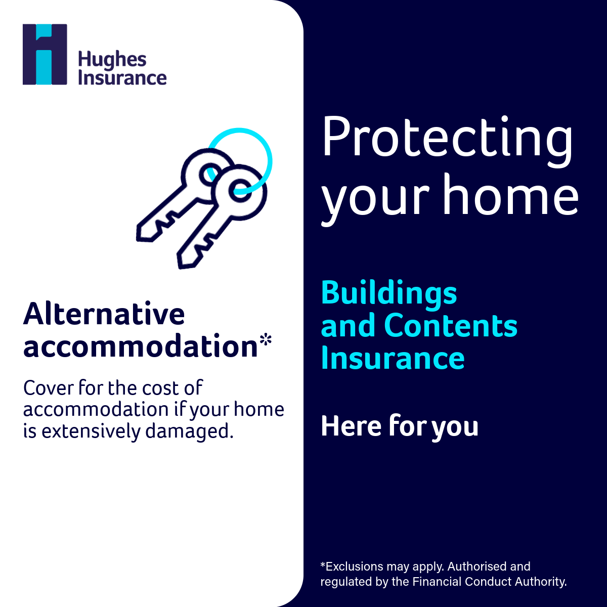 Hughes Insurance Northern Ireland Facebook ad