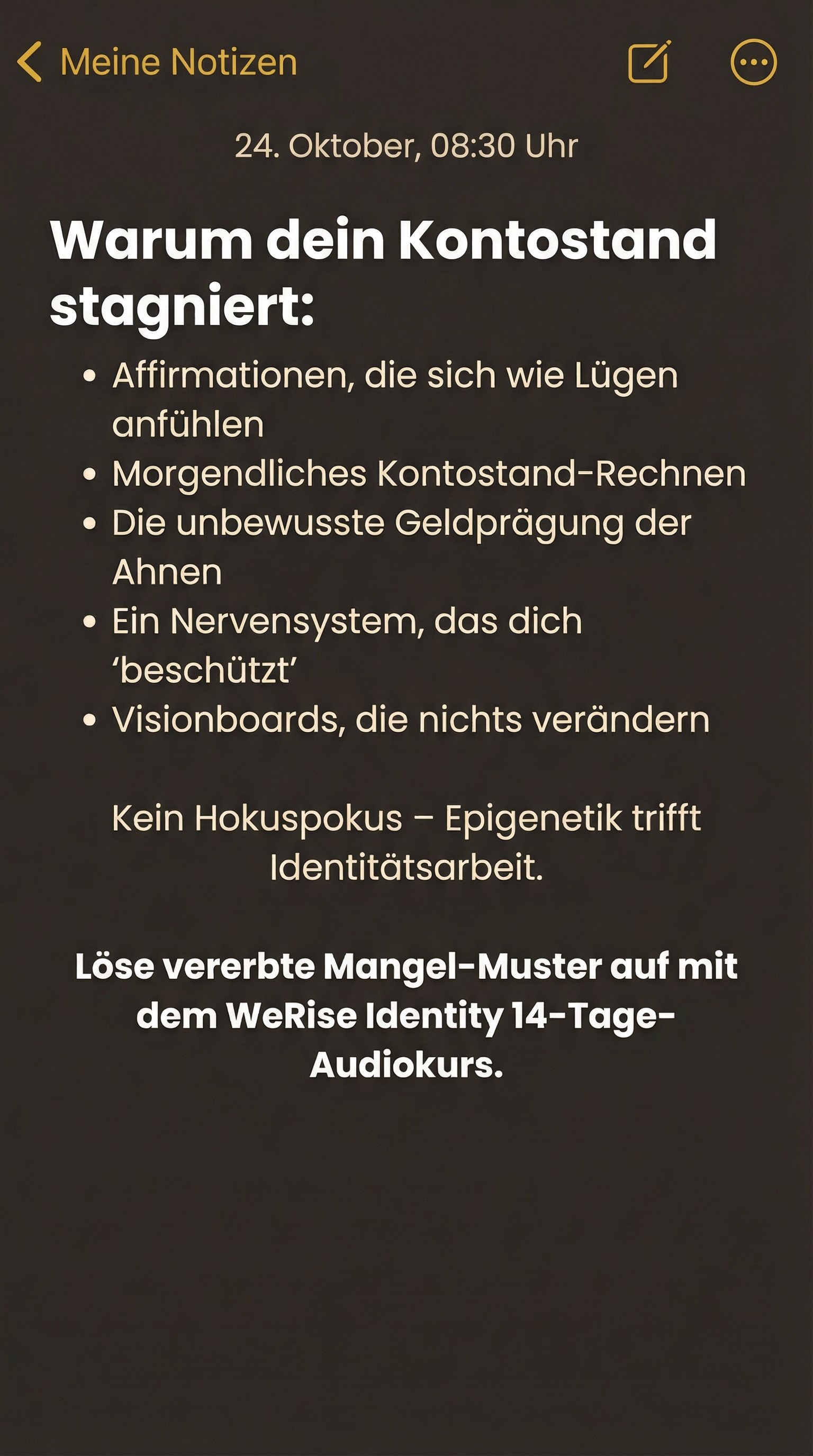 WeRise Facebook ad