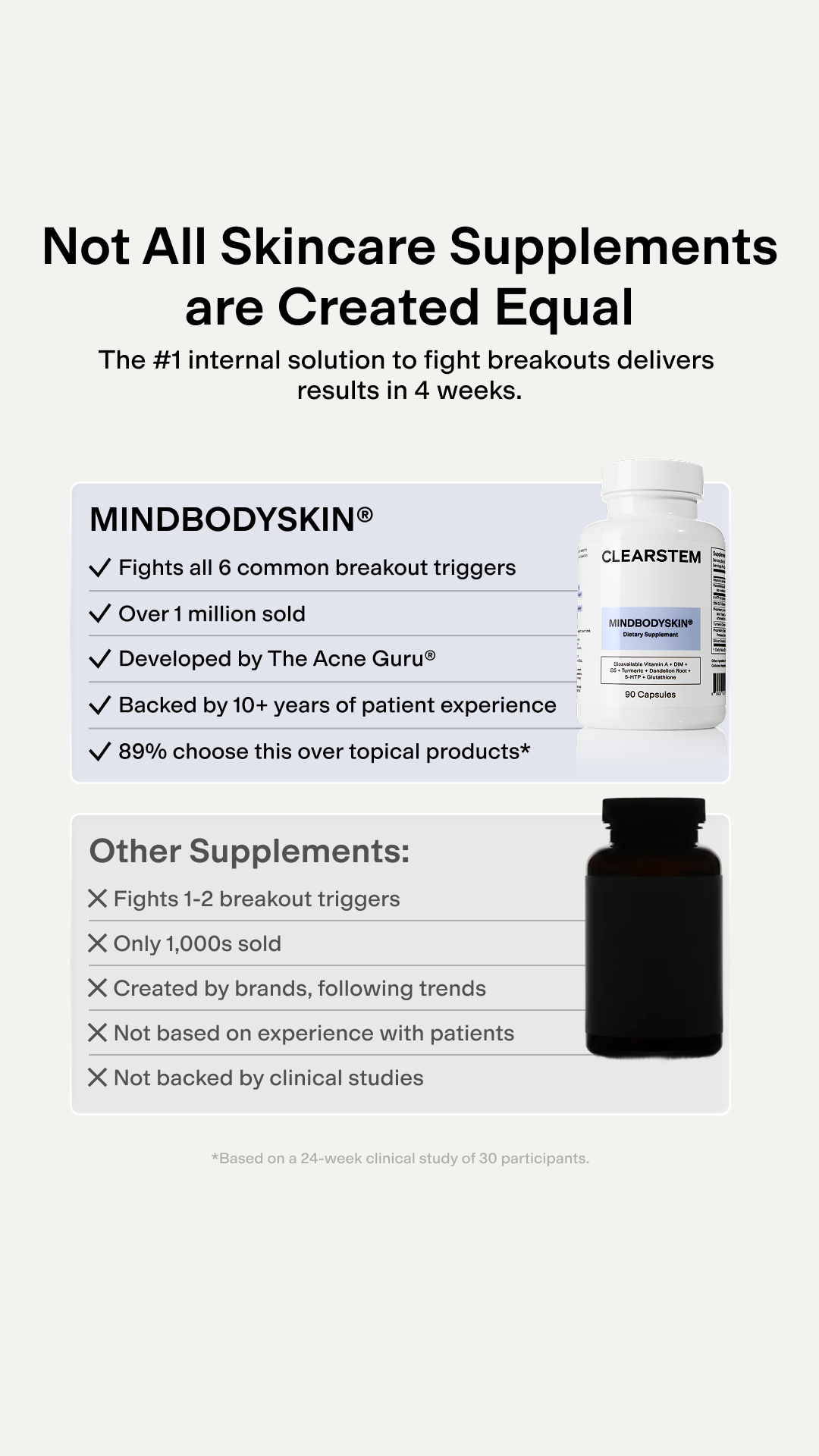 CLEARSTEM Skincare Facebook ad