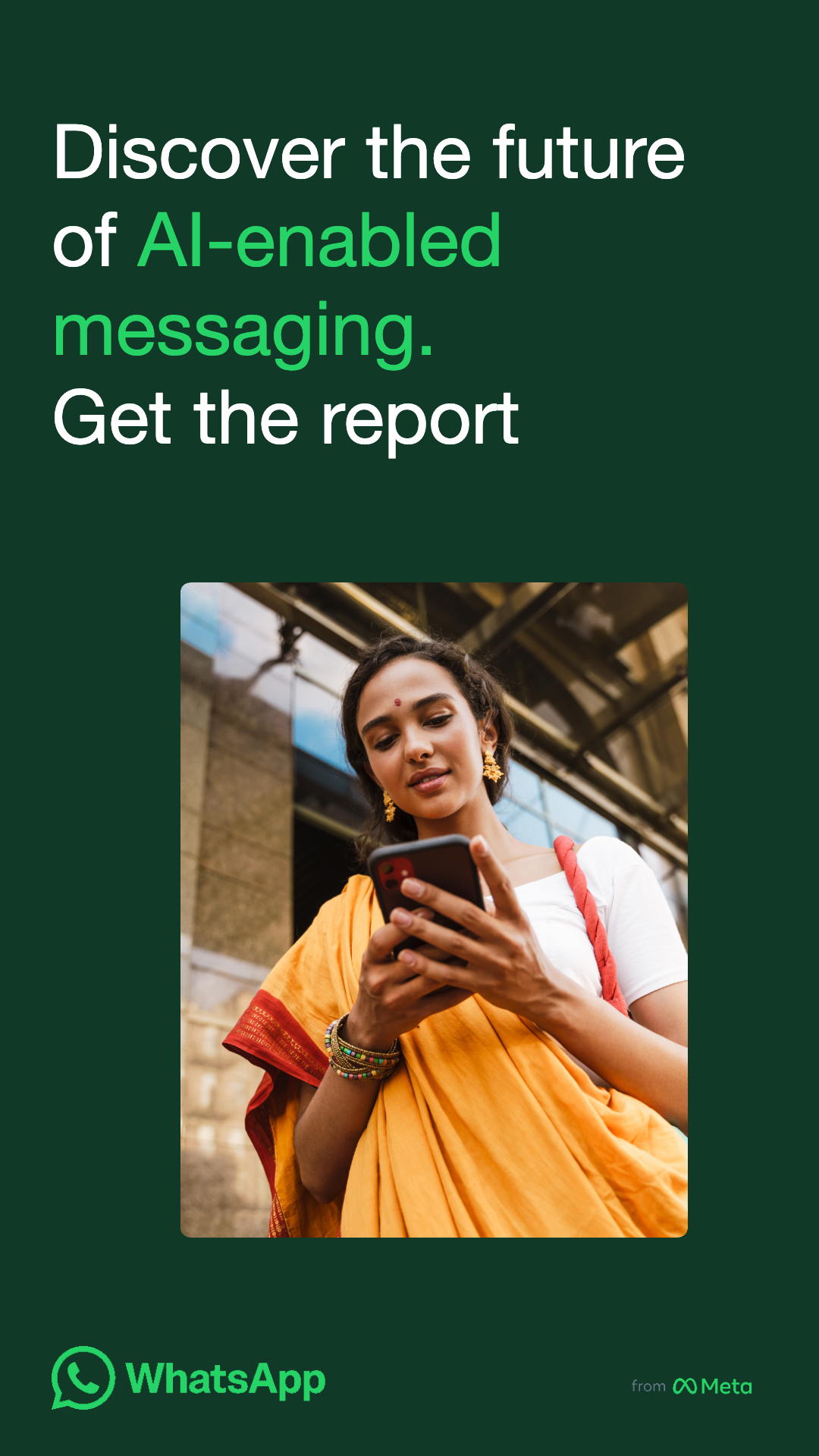 WhatsApp for Business Facebook ad: The future of messaging
