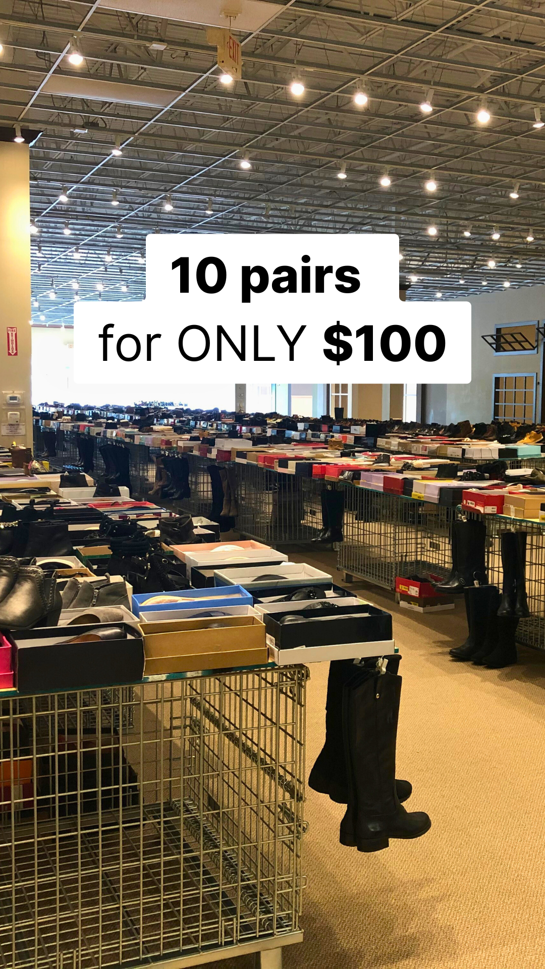 Shoe Selloff Event Facebook ad: Shoe Selloff Event | ALL Shoes $10-$30 | Paso Robles, CA