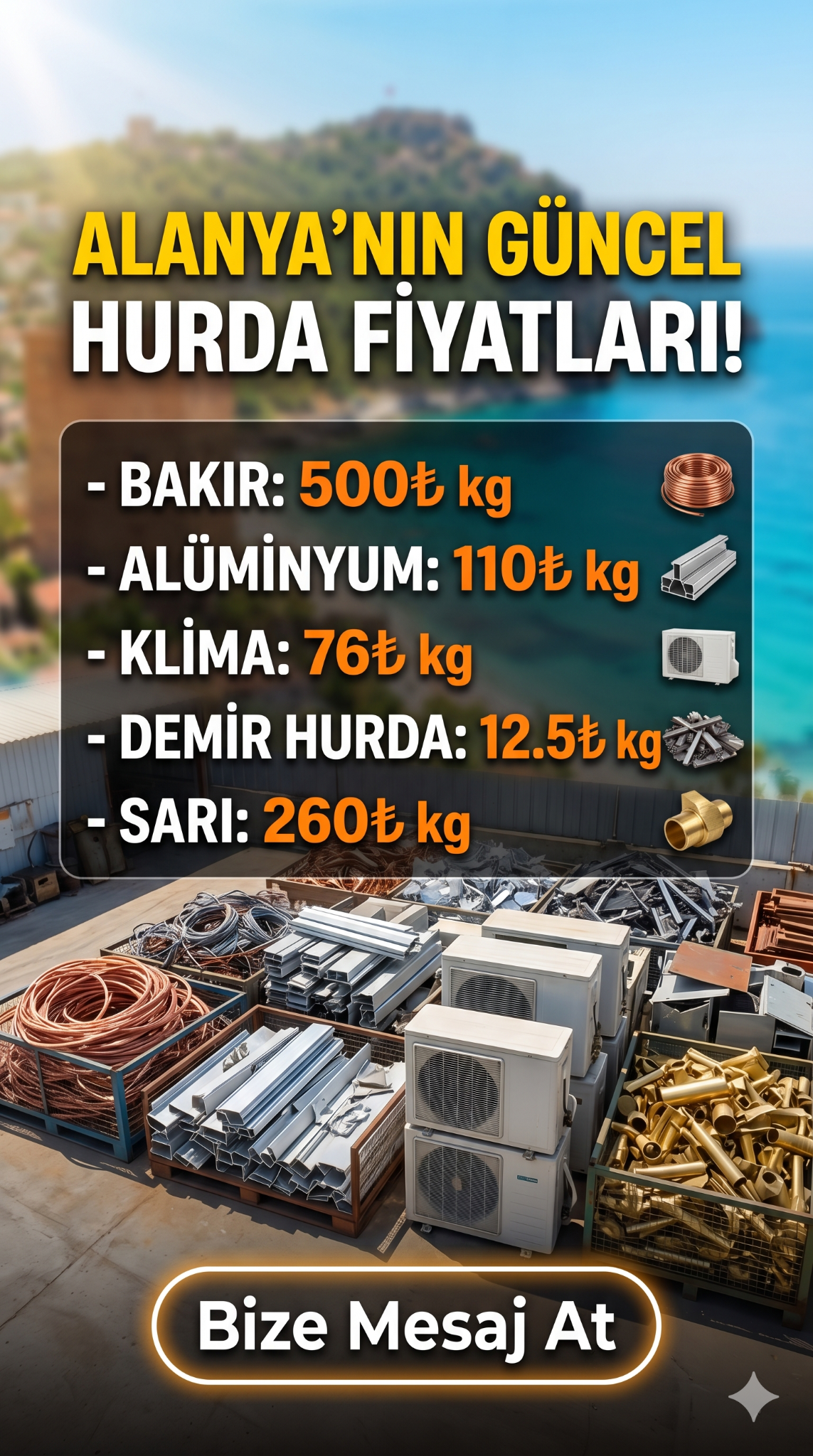 Alanya Hurda Metal Facebook ad from Apr 27, 2026