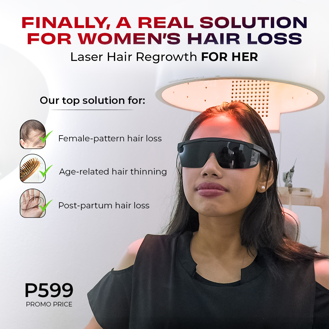 Fill it - Hair solutions Facebook ad: Stronger, Fuller Hair Starts Here, Try for P599!