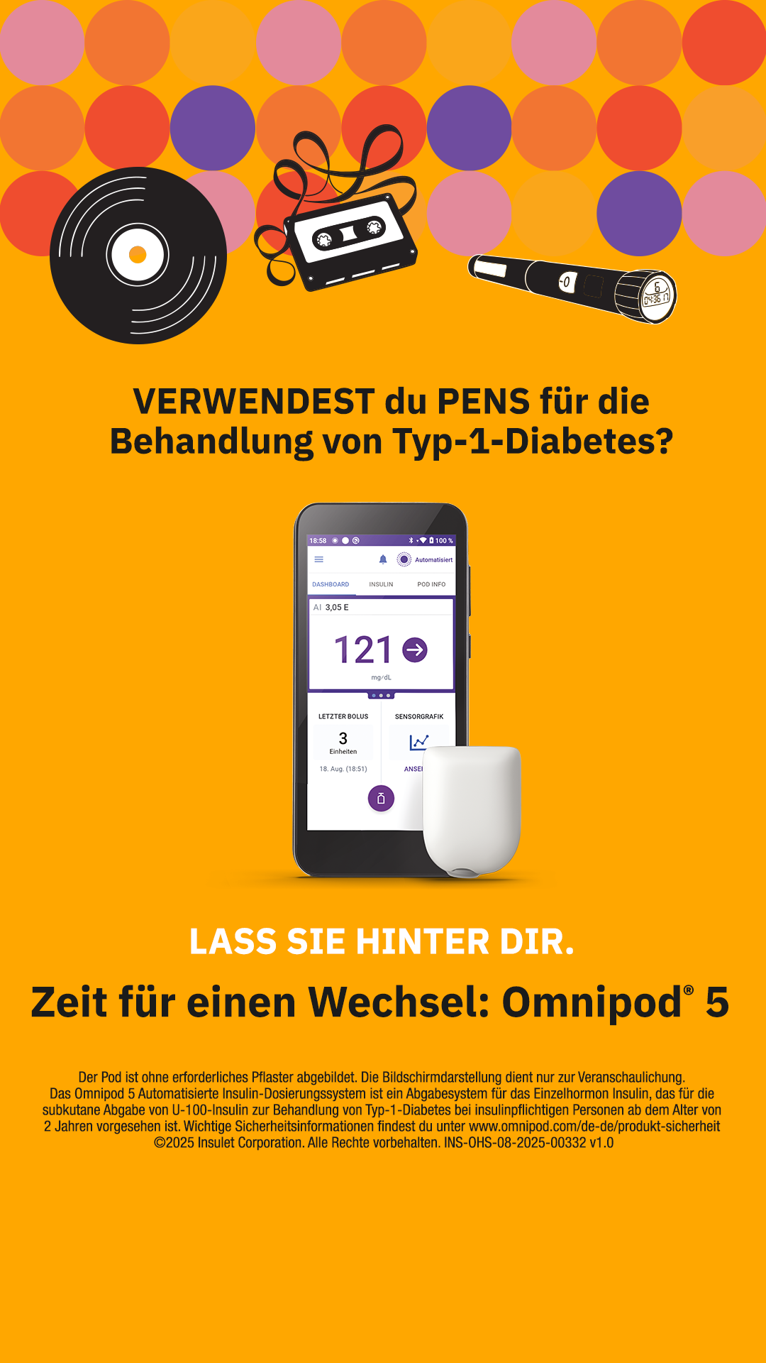 Omnipod Deutschland Facebook ad from May 5, 2026
