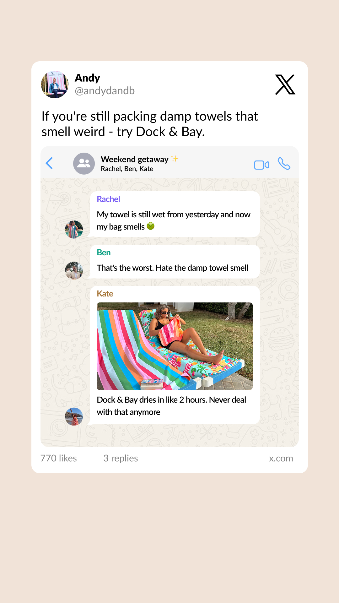 Dock & Bay Facebook ad