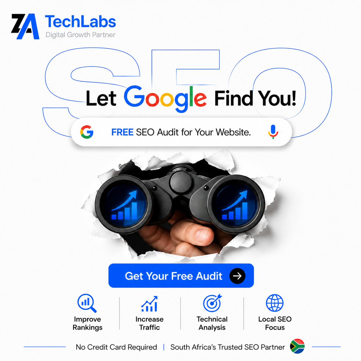 ZA TechLabs Facebook ad: Claim Your FREE SEO Audit