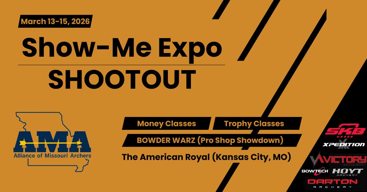 Show-Me Whitetails Outdoor Expo Facebook ad: Show-Me Expo 3D Shootout