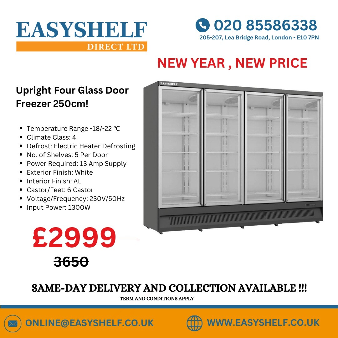 easyshelf Facebook ad: UPRIGHT FREEZER