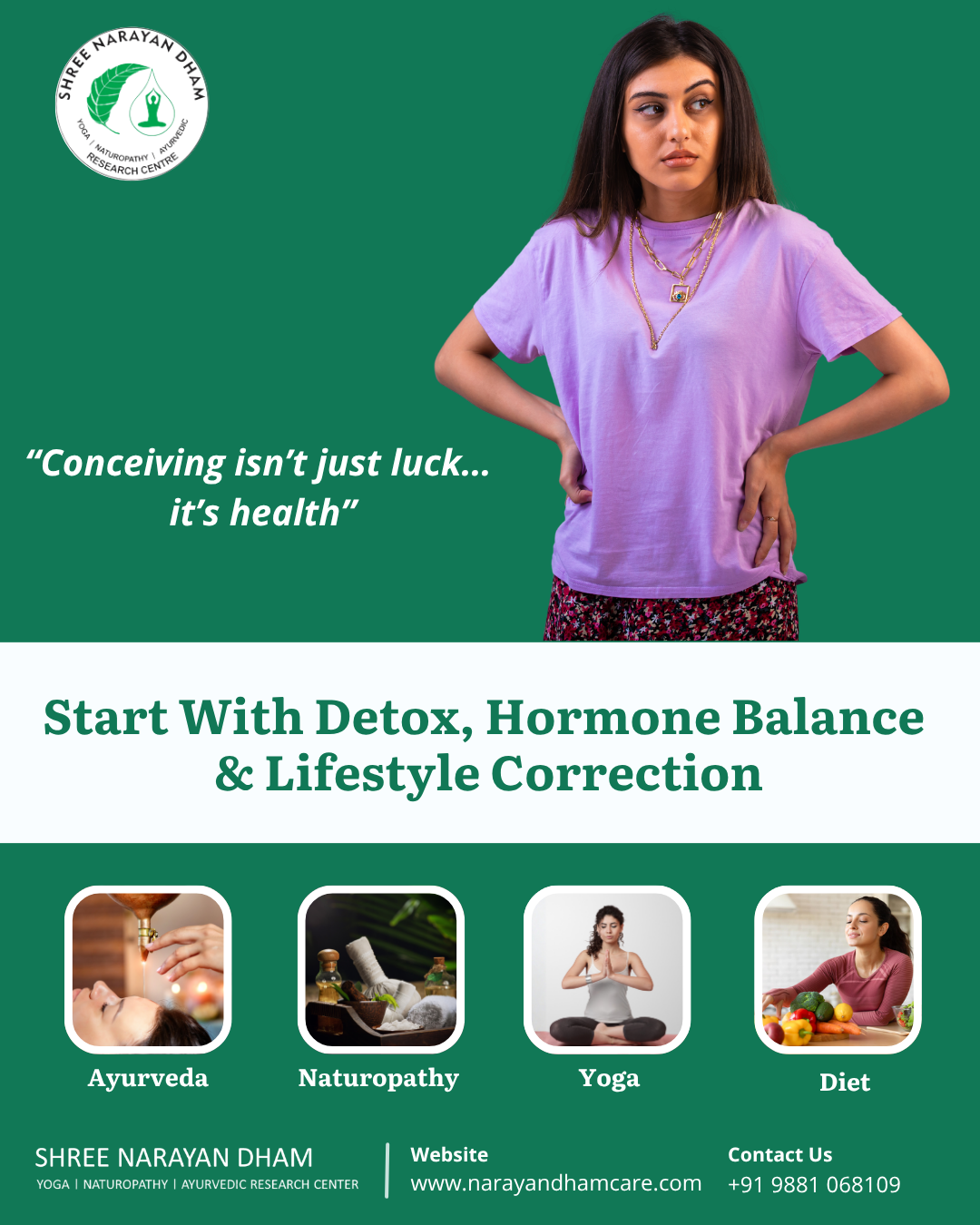 Shree Narayan Dham Naturopathy Care Center Facebook ad