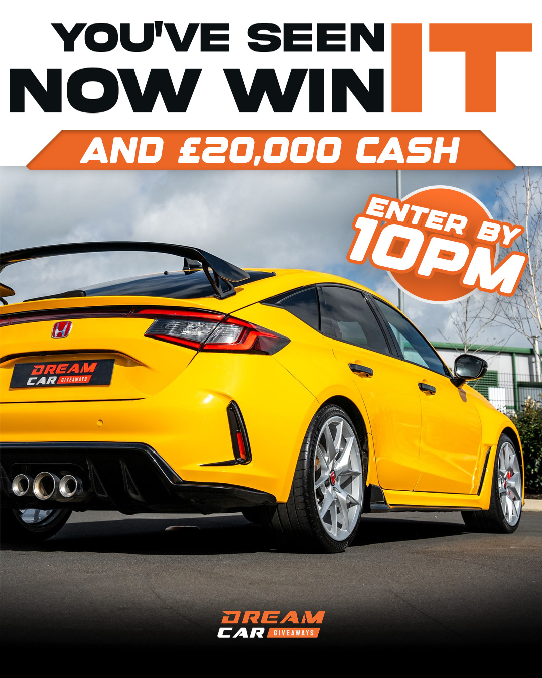 Dream Car Giveaways Facebook ad