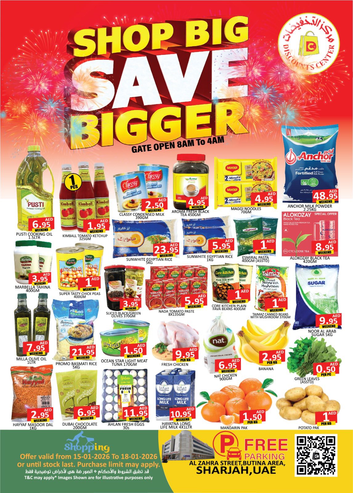 Saving Discounts Center Facebook ad: DISCOUNTS CENTER WEEKEND SAVERS Promo period is on…