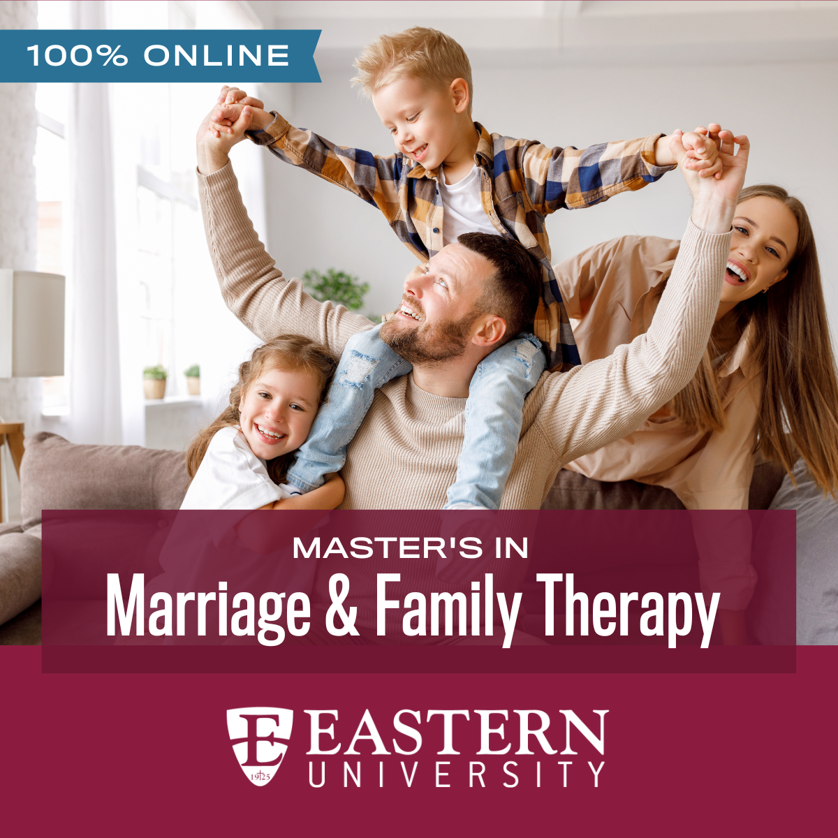 Eastern University Facebook ad: MA Marriage & Family Therapy
