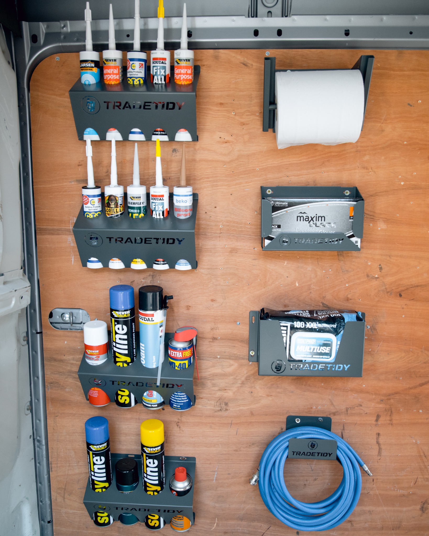 TradeTidy Facebook ad: The Ultimate in Trade Storage Solutions.