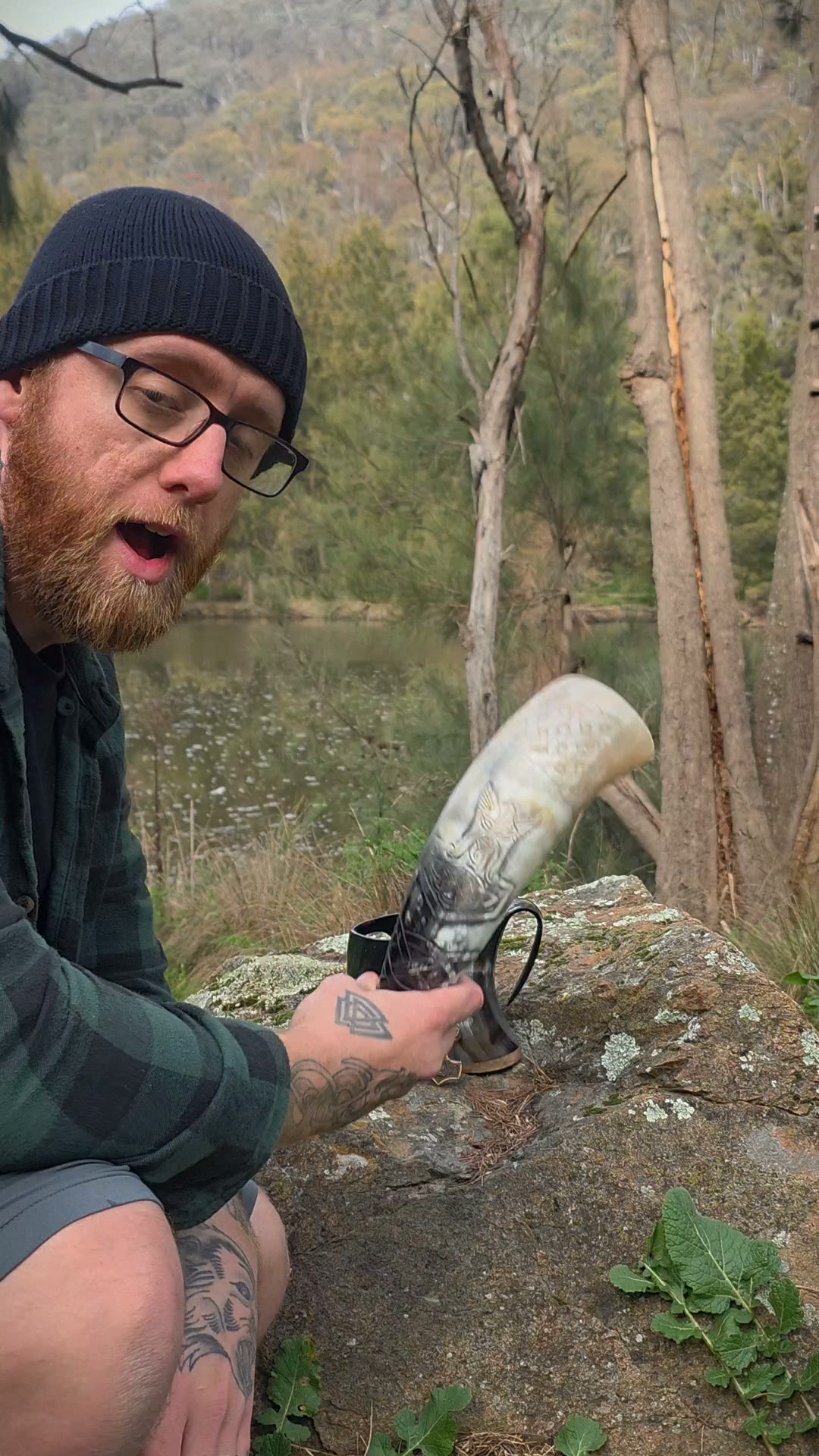 Modern Viking Facebook ad: Handcrafted Thor Horn Tankard