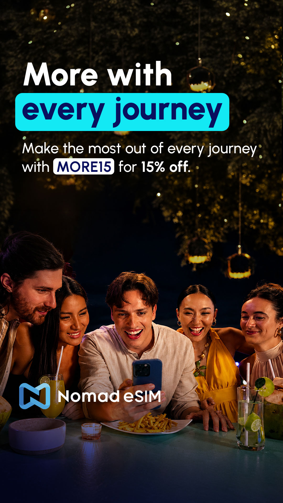 Nomad Esim Facebook ad: More Freedom to Go Anywhere