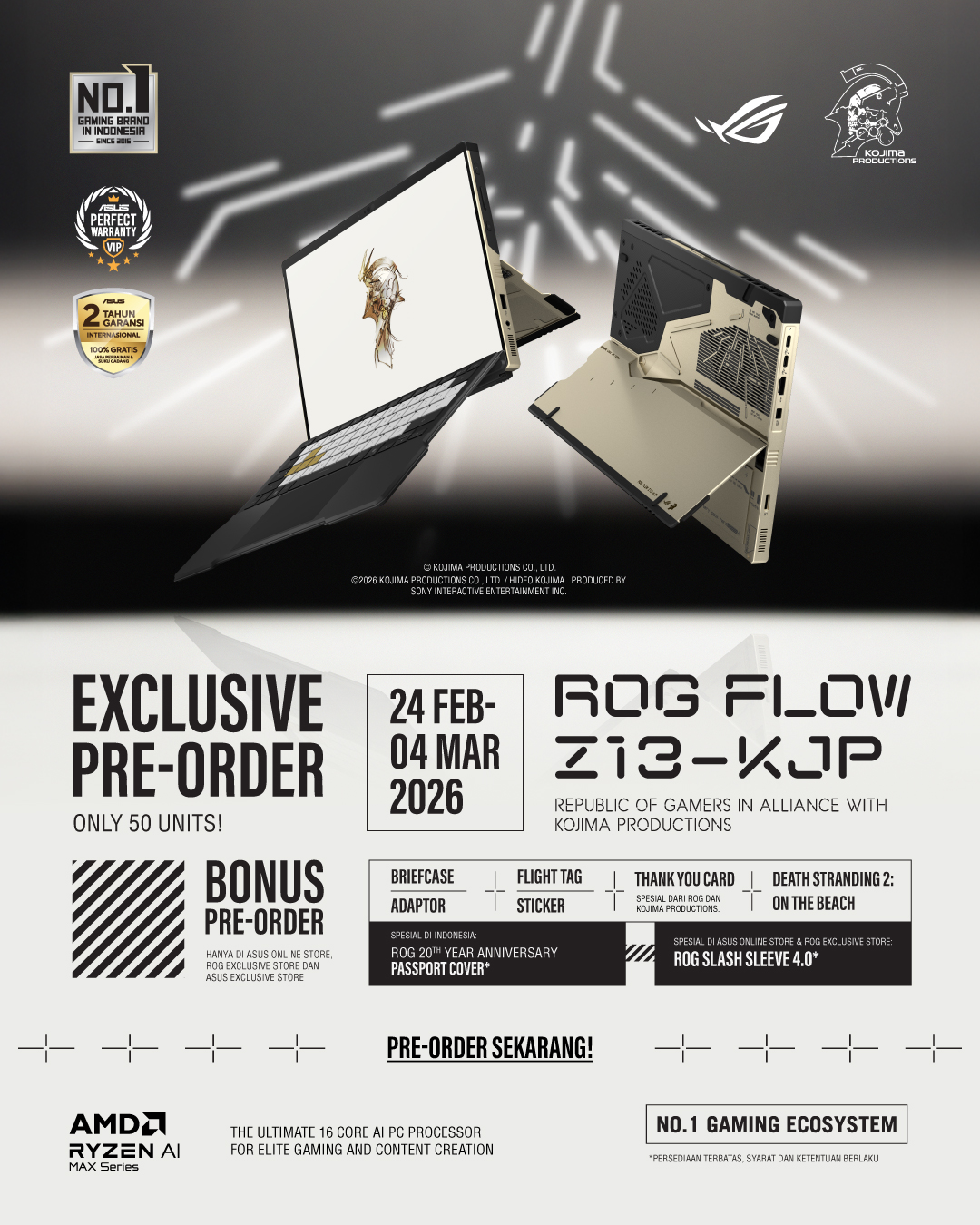 ASUS Republic of Gamers Facebook ad: Hanya 50 unit di Indonesia.