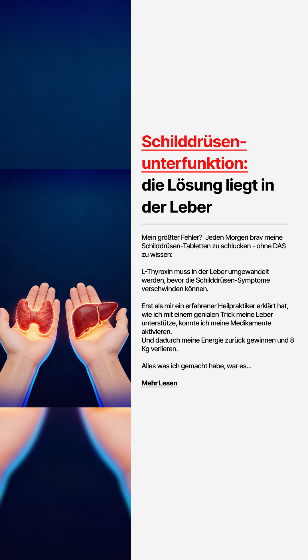 Mission Schilddrüse Facebook ad