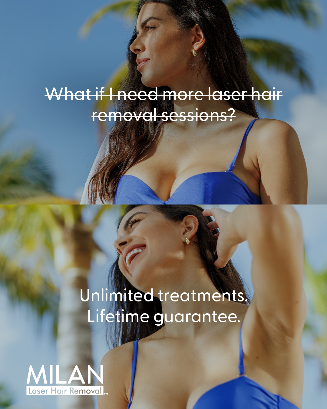Milan Laser Hair Removal Facebook ad