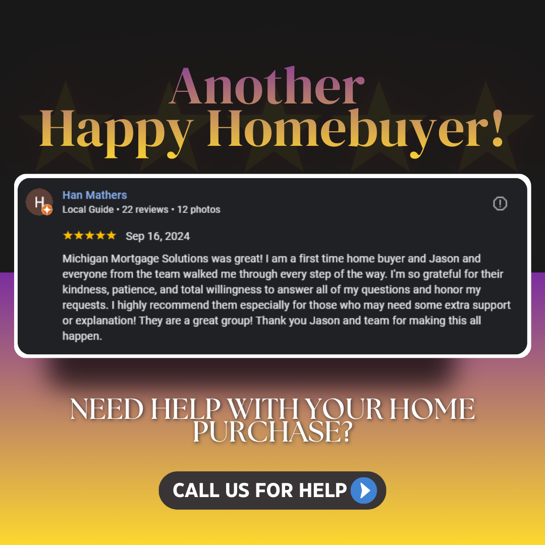 Michigan Mortgage Solutions Facebook ad: First-Time Home Buyers: You Don’t Have to Figure This Out…