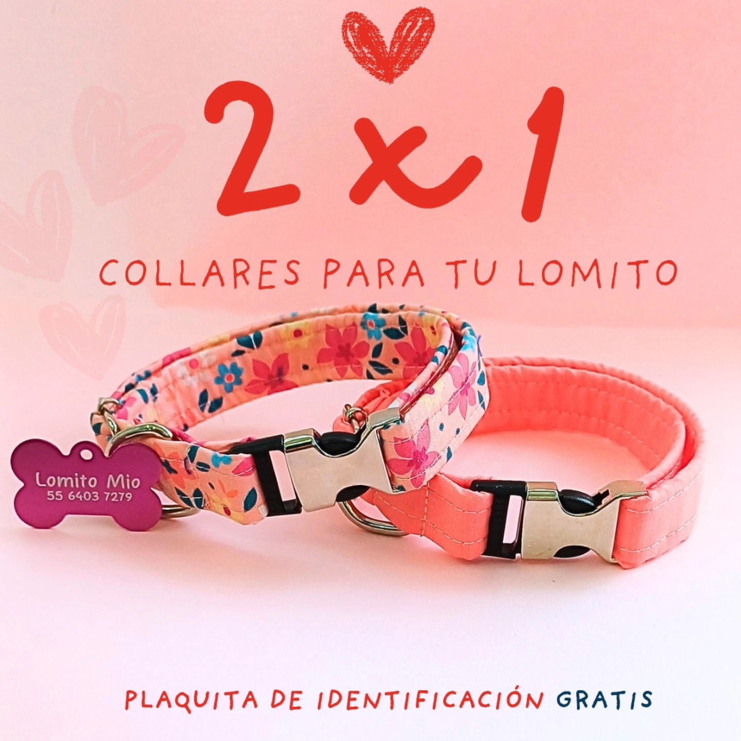 Lomito Mío Facebook ad: COLLARES AL 2X1 + ENVIO GRATIS