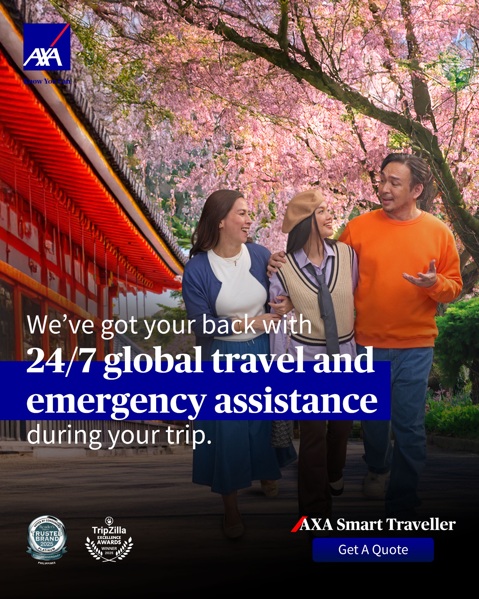 AXA Philippines Facebook ad: AXA Smart Traveller