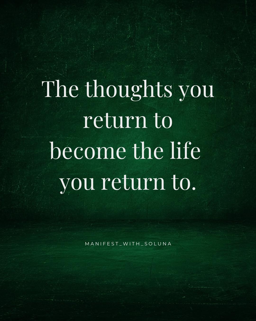 Soluna Facebook ad: The thoughts you return to