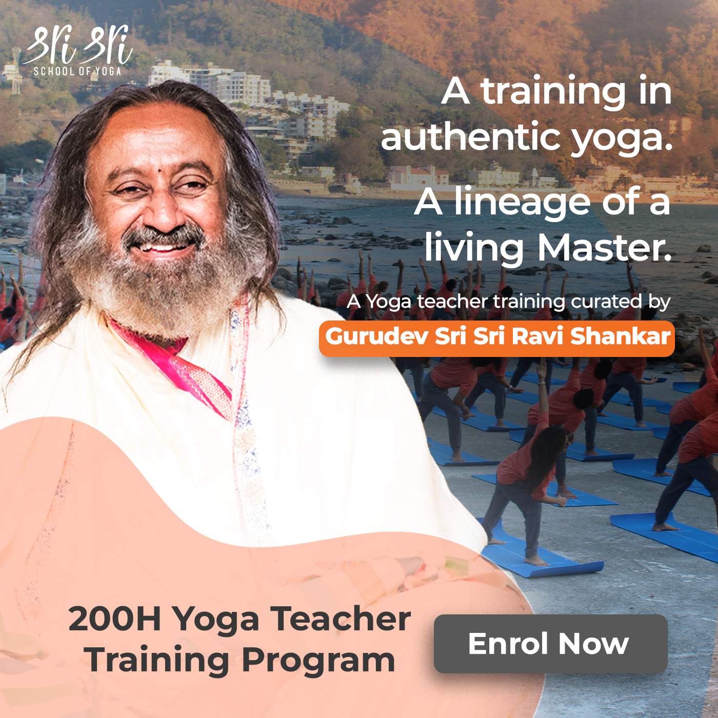 Sri Sri School of Yoga - Yoga Teacher Training Facebook ad