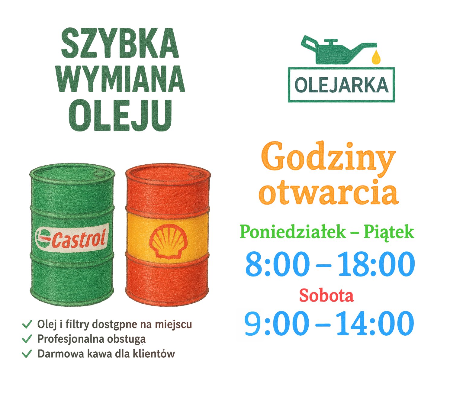 OLEJARKA.Gdańsk Facebook ad: Wymiana oleju w samochodzie - Gdańsk