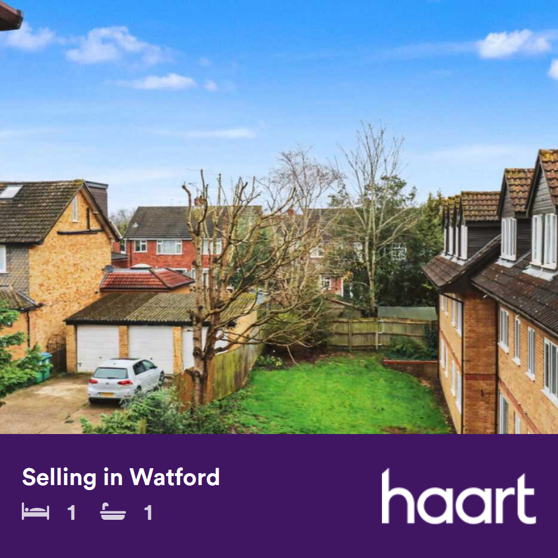 haart Facebook ad: *No Upper Chain* Well presented one bedroom top floor…