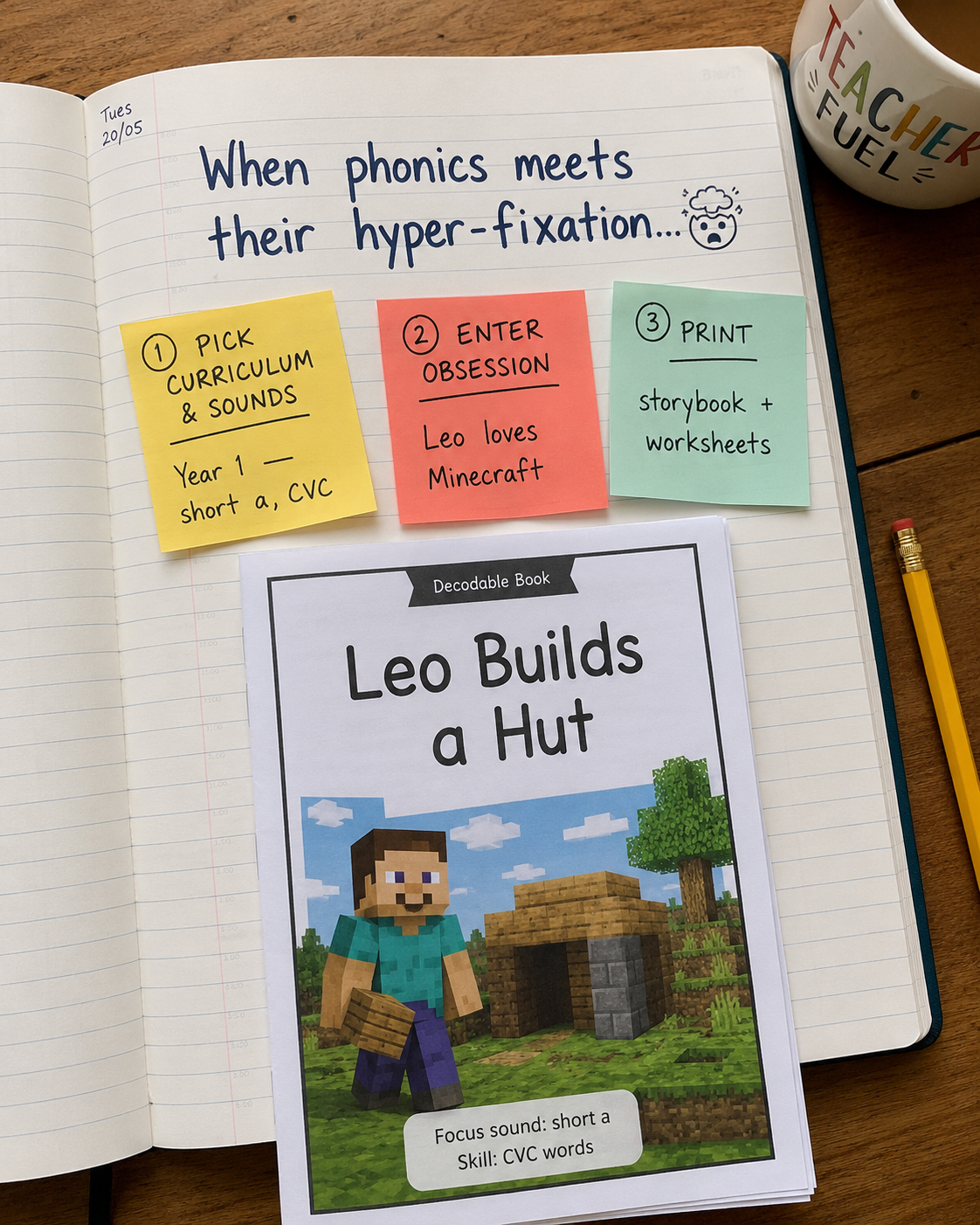 PhonicsMaker Facebook ad: Phonics gains up 30%+ in 6 weeks.
