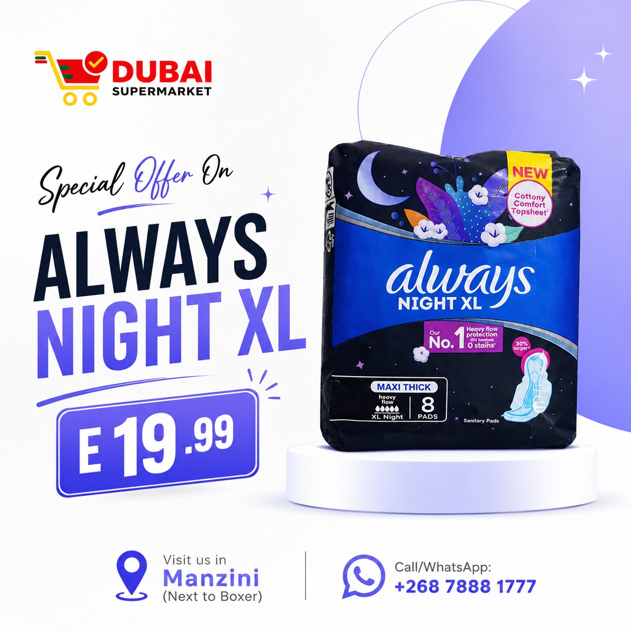 Dubai supermarket Facebook ad