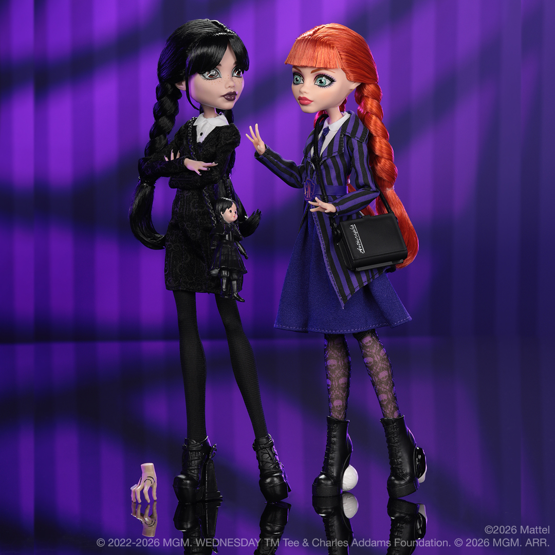 Monster High Facebook ad: Wednesday Addams + Agnes DeMille dolls are here to haunt!