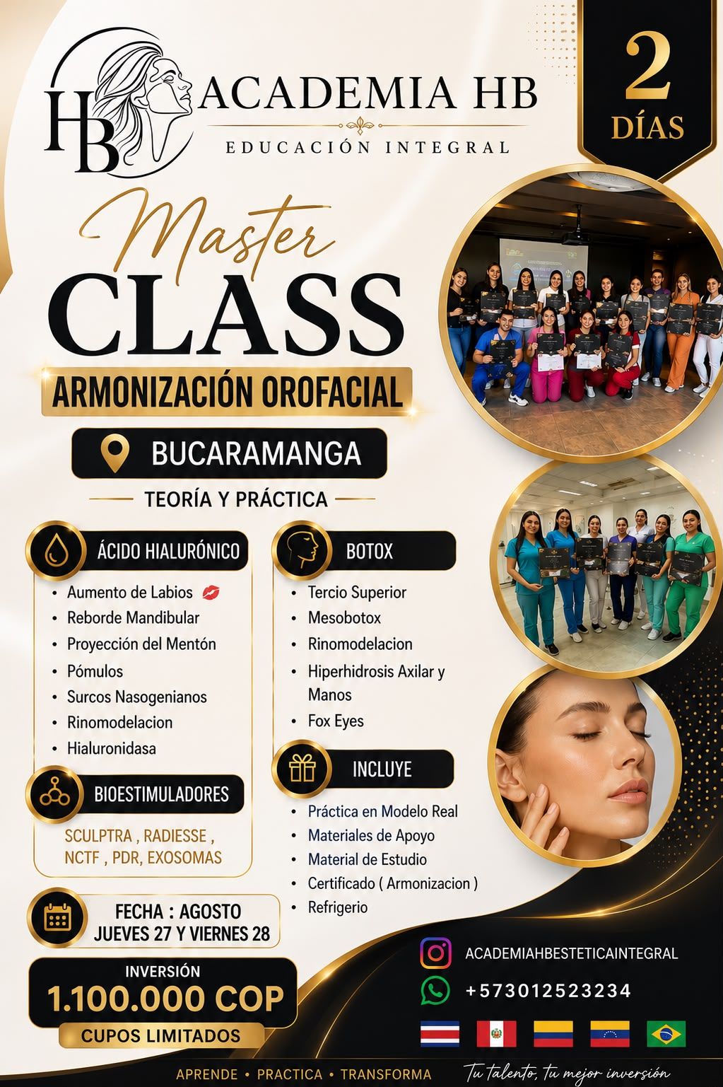 Clínica Harmony Face Facebook ad: Hola Bucaramanga Venimos con esta Master Class de…