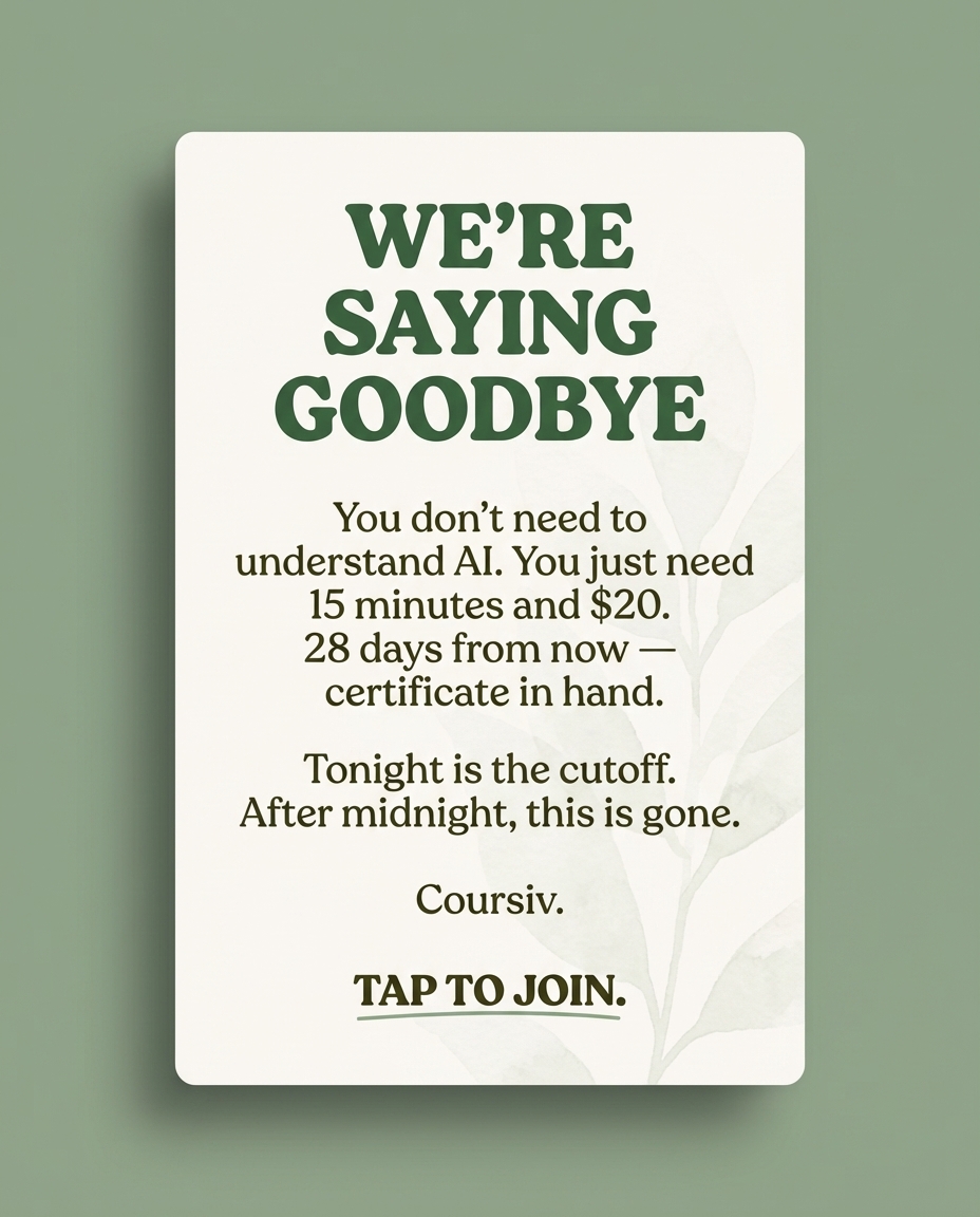 Coursiv Facebook ad