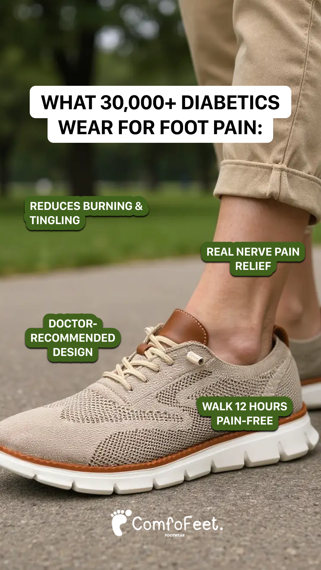 Healthcare Heroes Facebook ad: Stylish shoes for better health