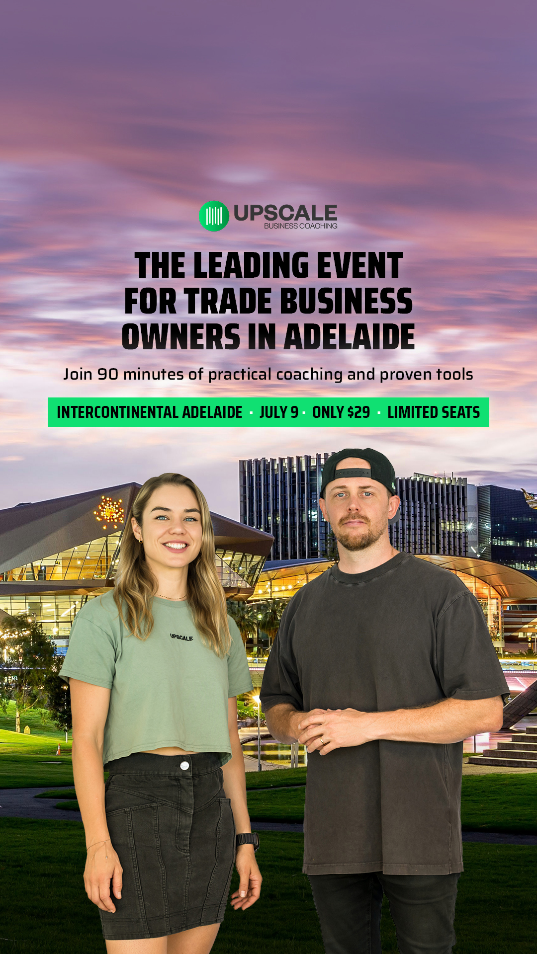 UpScale Tradie Business Coaching Facebook ad
