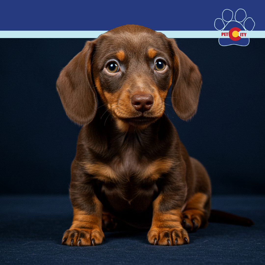Pet City Colorado Facebook ad: Dachshunds, Bulldogs, Bernese Mountain Dogs, Havanese, and…