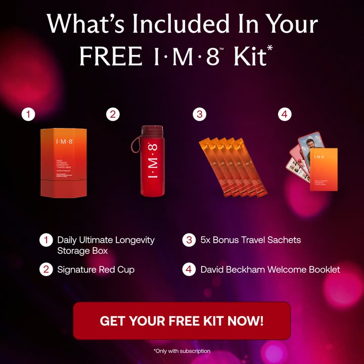 IM8 Facebook ad: Longevity Starts at the Cellular Level