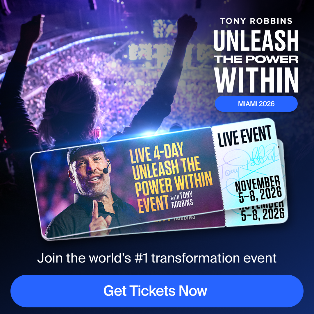 Tony Robbins Facebook ad