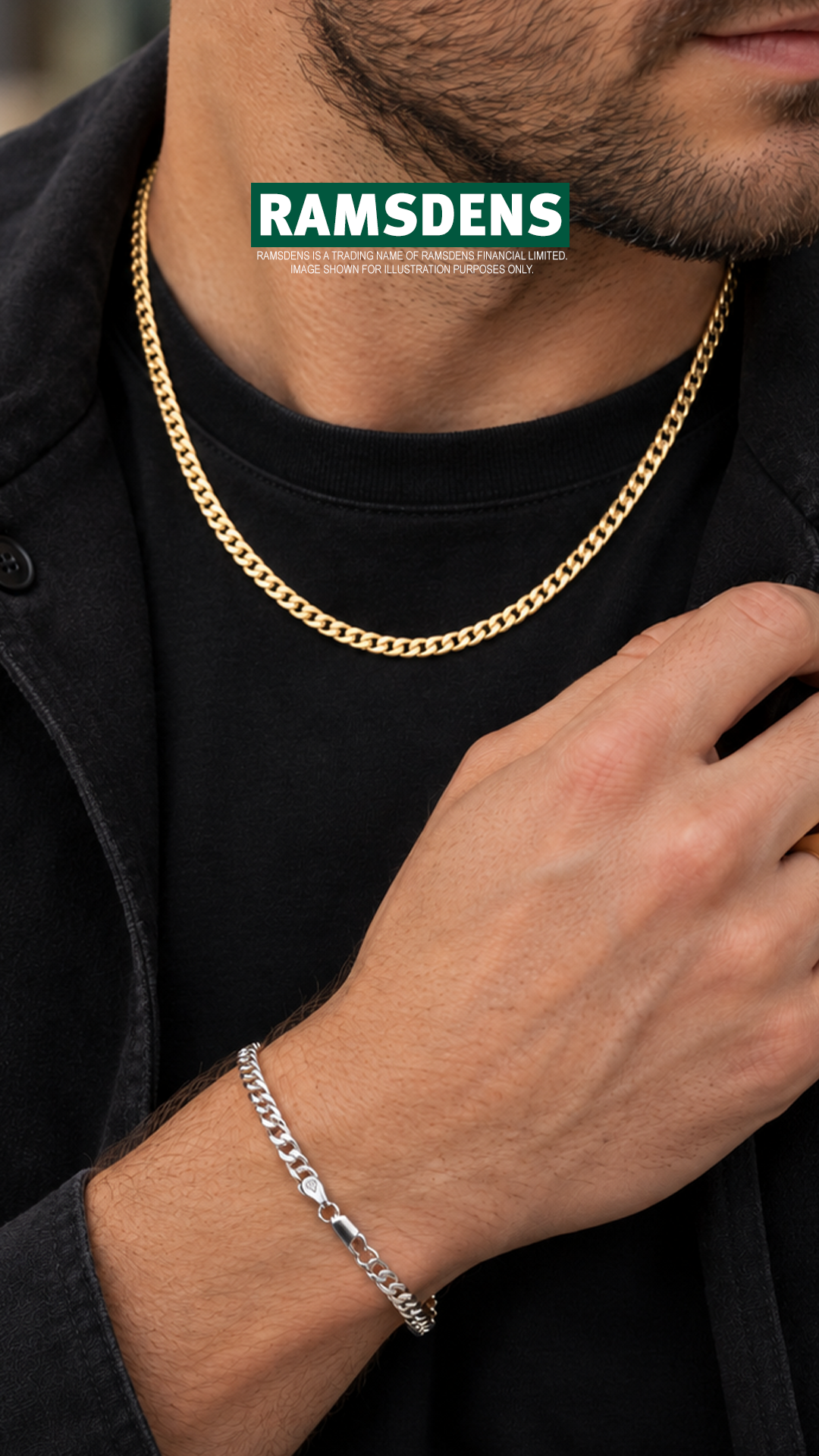 RAMSDENS Facebook ad: Shop Men's Jewellery